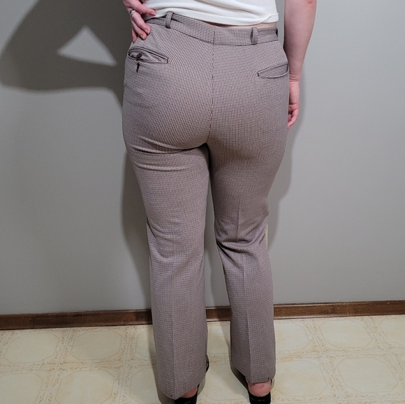 Vintage Brown houndstooth 70s pants - Picture 8 of 9